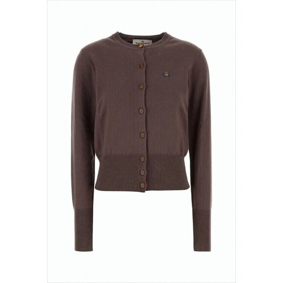 Vivienne Westwood Cropped Brown Cardigan With Button-Down Front - NWT